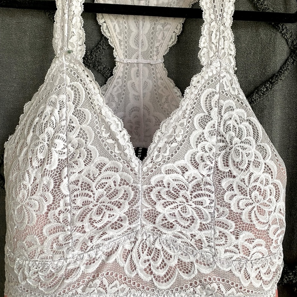Torrid Racerback all over lace scalloped bralette
